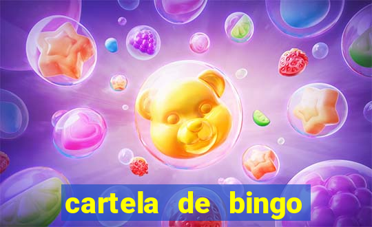 cartela de bingo cha de bebe